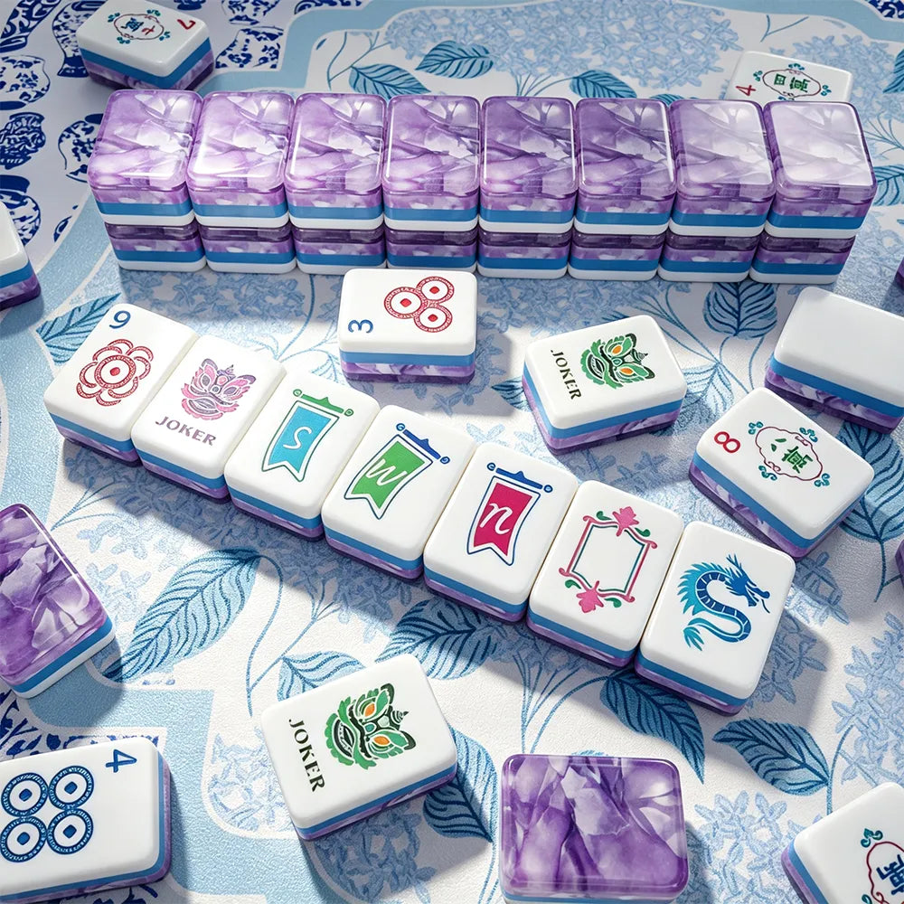 Custom Mahjong Set with Matching Accessories