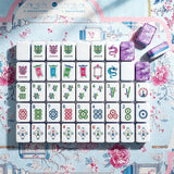 Custom Mahjong Set with Colourful Tile Designs