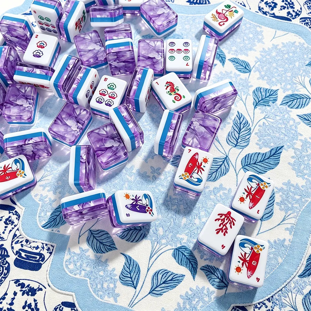 Traditional Mahjong Tiles with Modern Designs
