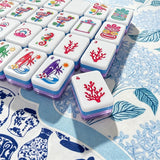 Custom Mahjong Tiles with Colourful Designs