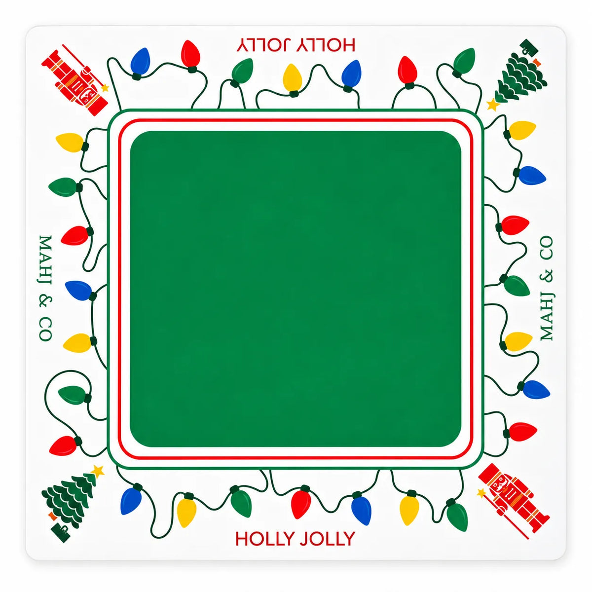 Holly Jolly Christmas Mahjong mat