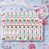 Complete American Mahjong tile set with colorful designs