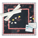 Mahjong tiles on Midnight Blossom Mahjong mat