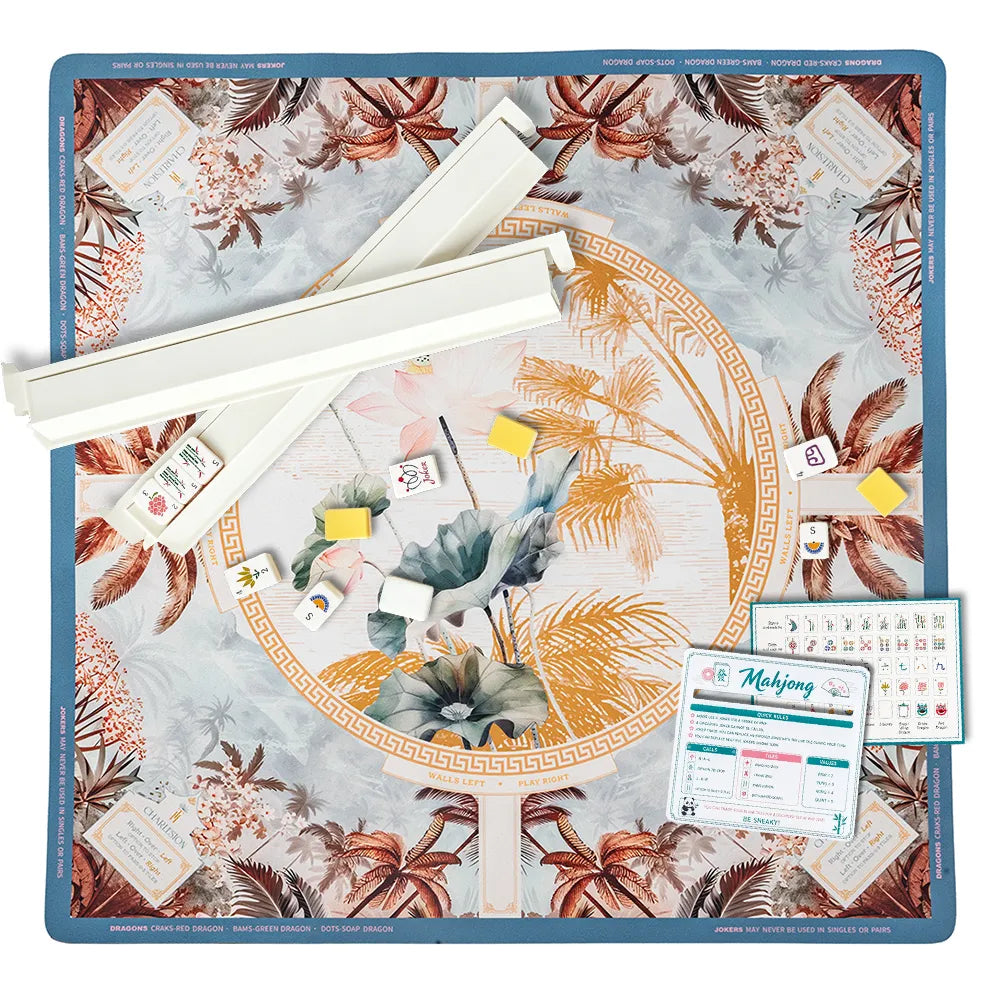 Lotus Paradise Mahjong mat product view