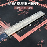 20 inch mahjong tile pusher with pearl texture design and measurement details