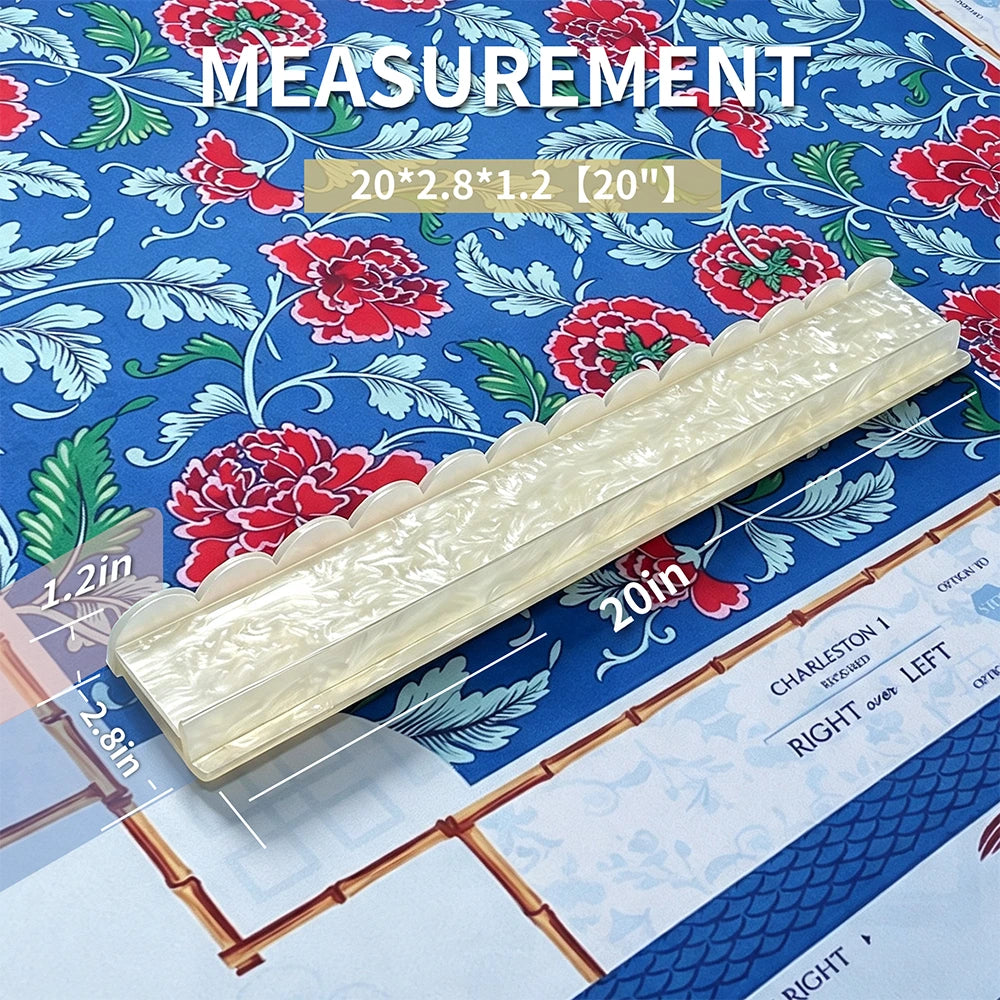 Blue and pink mahjong pusher combination with transparent acrylic design