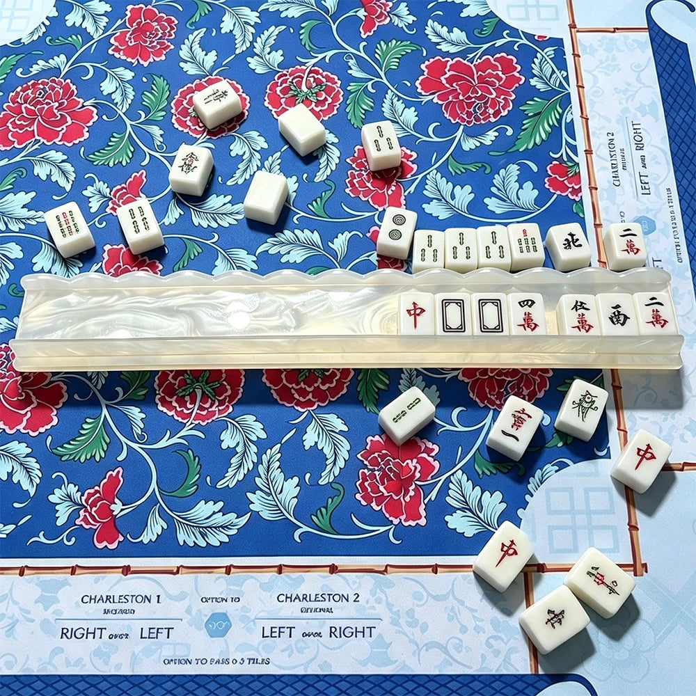 Colorful mahjong pusher design series with bright acrylic color variations