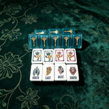 Dark green luxury mahjong set with elegant accessories