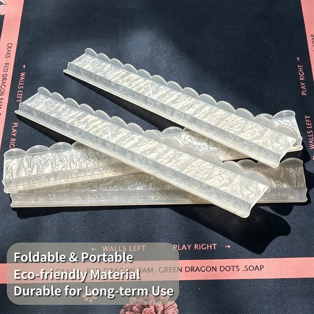 Foldable mahjong tile pusher with durable eco-friendly material design