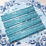 Green acrylic mahjong tile pusher with smooth edges and lightweight design