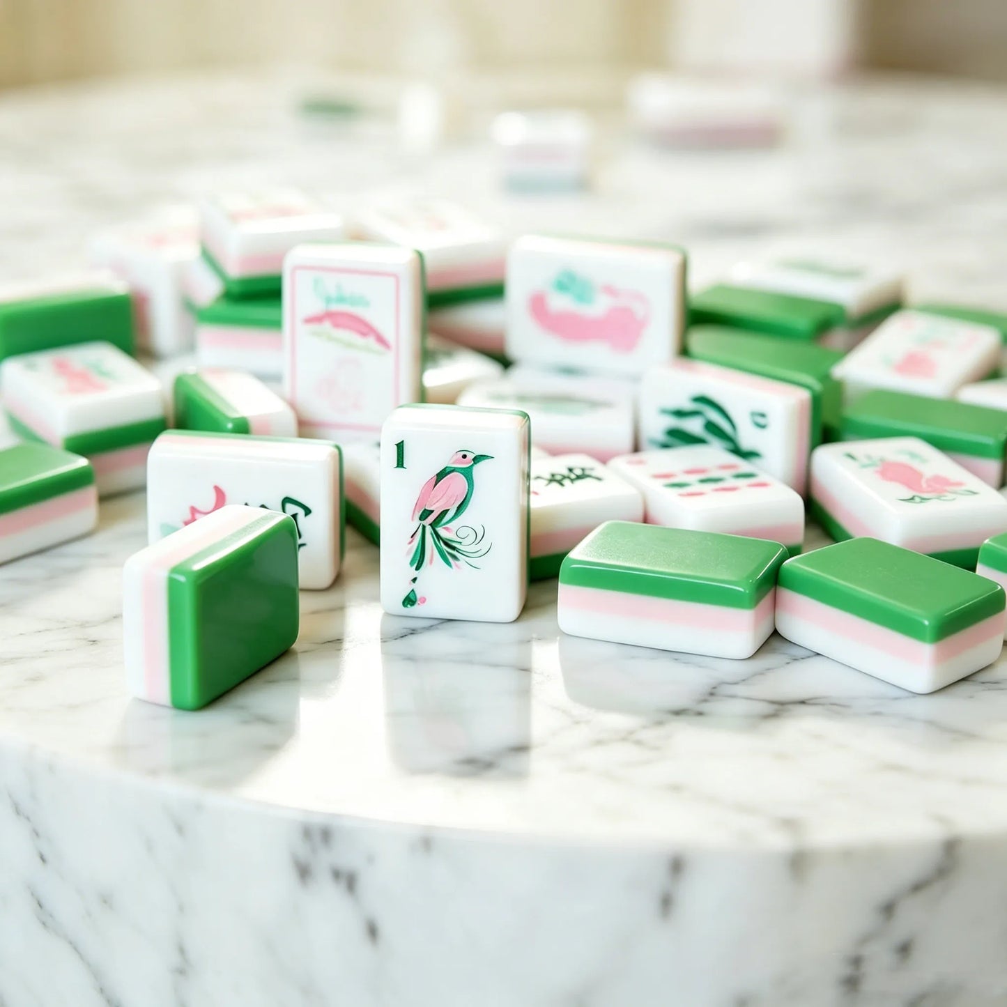 Luxury mahjong room decoration with modern styling