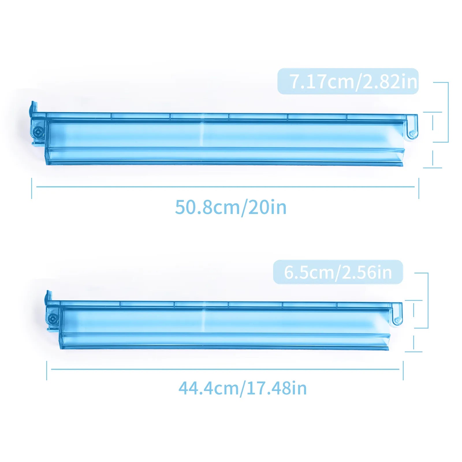 Mahjong tile pusher size guide showing 20 inch and 17.48 inch measurements