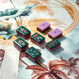 Modern colorful mahjong accessories displayed with elegant styling