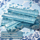Turquoise acrylic mahjong push stick with transparent modern design